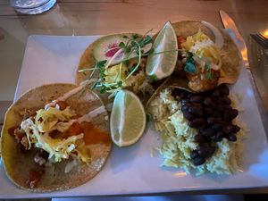 Buffalo tacos  at Revolution Kitchen in Burlington