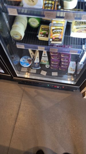 Apple wood vegan cheese and Sheese brand at Isle of Harris Brewery in Isle Of Harris