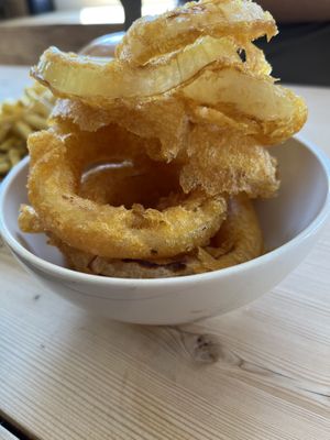 Onion rings  at Isle of Harris Brewery in Isle Of Harris