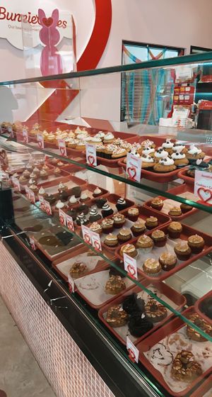so many flavors of cupcakes  at Bunnie Cakes in Doral