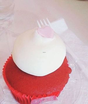 Red  Velvet cupcake from Bunniecakes at Bunnie Cakes in Doral