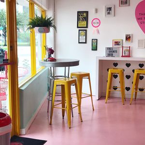 Front lobby  at Bunnie Cakes in Doral