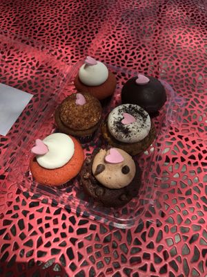 custom selection of all vegan cupcakes at Bunnie Cakes in Doral