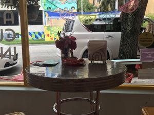 View from inside  at Bunnie Cakes in Doral