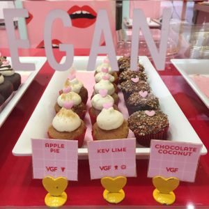 Vegan & GF cupcake. Try the key lime flavor, we are in Miami after all at Bunnie Cakes in Doral