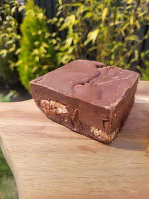 Vegan Nutella Orange and Marshmellow Cookie Bar at The Free From Gluten Company in Mold