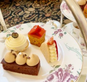 Vegan cakes (also gf)  at Afternoon Tea at The Savoy - Thames Foyer  in London