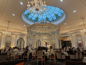  at Afternoon Tea at The Savoy - Thames Foyer  in London
