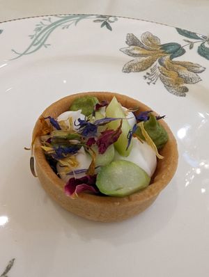  at Afternoon Tea at The Savoy - Thames Foyer  in London