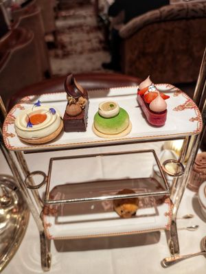 The sweets at Afternoon Tea at The Savoy - Thames Foyer  in London