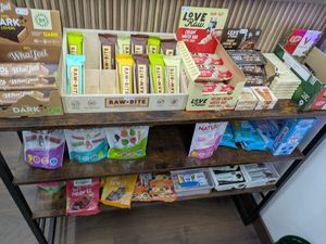 Snacks and treats at Cita Vegana in Madrid