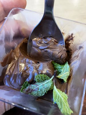 vegan mousse au chocolates (heavy and goooood)  at EatWise Cafe in Phuket