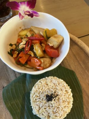 steamed pineapple veggies   at EatWise Cafe in Phuket