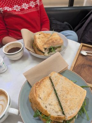 Sourdough sandwiches at Faculty Coffee in Birmingham