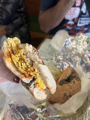   at Tompkins Square Bagels in New York City