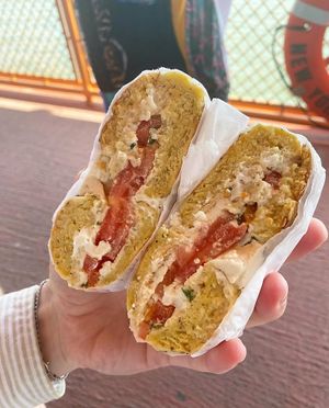   at Tompkins Square Bagels in New York City