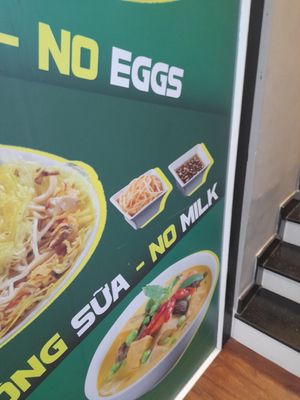 Sign at Vegan 365 in Ho Chi Minh City