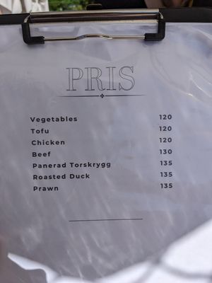 price at Sweet Lemon Terrassen in Lund