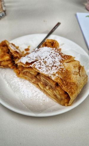 Apple cake (not too sweet, very nice) at ELOU in Vienna
