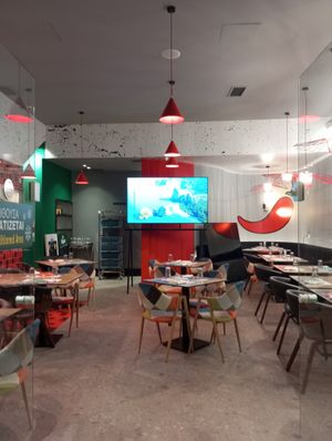 Interior space  at l'Artigiano  in Kalamata