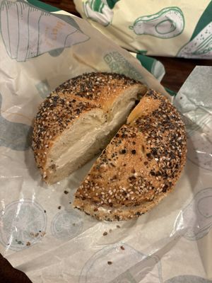   at Broad Nosh Bagels Deli in New York City