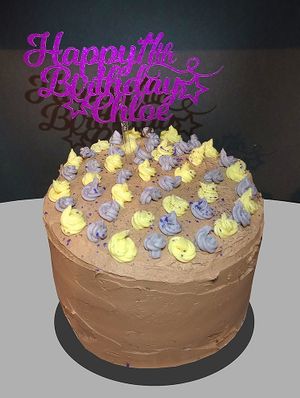 Chocolate birthday cake  at Cake Zero - Online-only in Eastleigh