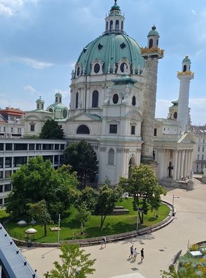 View from the terrace (top floor!) at Trude & Töchter in Vienna