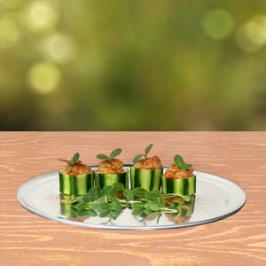 Cucumber Hummus Bites  at KNOW Eatery in Lafayette