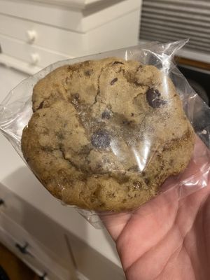 Gluten free chocolate chip cookie at FoMu in Jamaica Plain