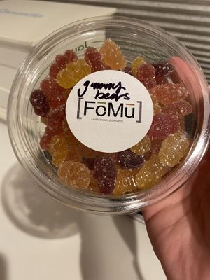 Gluten free gummy bears  at FoMu in Jamaica Plain