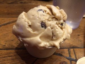 Malted cookie dough ice cream at FoMu in Jamaica Plain