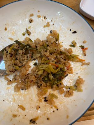 Fried Rice RM18.90 - after adding the chilli and condiments
 at Si Si Nan Cun 四四南村 - The Starhill in Kuala Lumpur