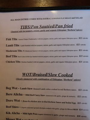 menu 2/1/25 at Enssaro in Oakland