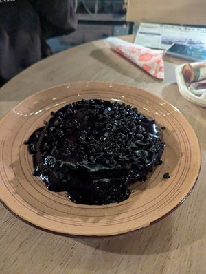 Choc chip pancake at Smokey Jo's Cafe in Udaipur