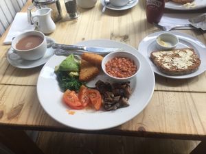 Sometimes a picture can say more than words. This was a super brekkie that hit the spot. Fully vegan, tasted great, well priced and served super fast. Can’t really ask for more than that! ?  at Playwrights in Coventry