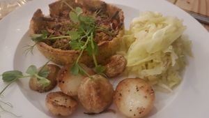 Roast vegetable tart at Playwrights in Coventry