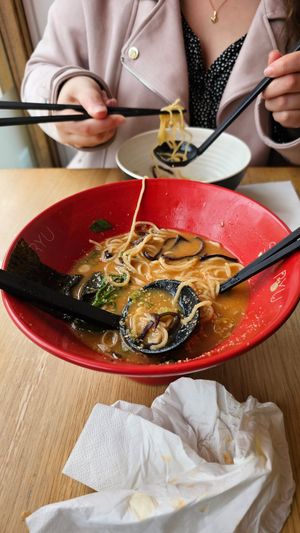 Vegan spicy ramen at Shoryu Ramen - Shoreditch in London