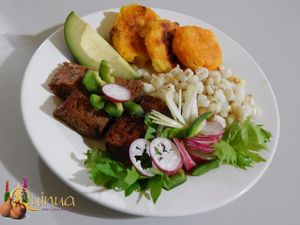 Fritada  vegetariana  at Quinua in Quito