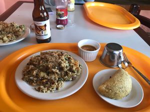 My lunch it was amazing and they have kumbucha at Quinua in Quito