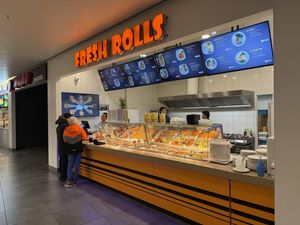 Fresh Rolls in the food court of the Eat Side Mall.  at Fresh Rolls - East Side Mall in Berlin