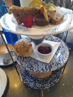 Two layers of the cream tea (May 2024) at The Cookie Jar in Alnwick