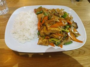 Tofu rice at Phở Việt in Helsinki