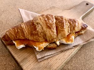 Croissant with “brie”   at GAL Cafe in Lisbon