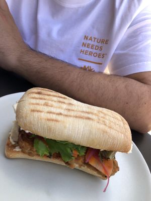 Tempeh ciabatta   at GAL Cafe in Lisbon