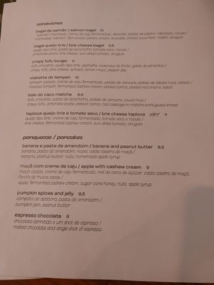 Menú at GAL Cafe in Lisbon