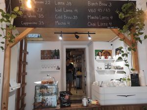 Inside at GAL Cafe in Lisbon