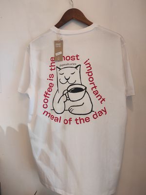 Cat t-shirt at GAL Cafe in Lisbon