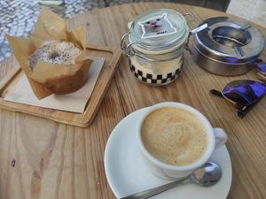 Lemon muffin moist and delicious at GAL Cafe in Lisbon