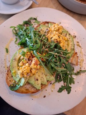 Avocato with tofu at GAL Cafe in Lisbon