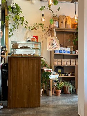 Inside at GAL Cafe in Lisbon